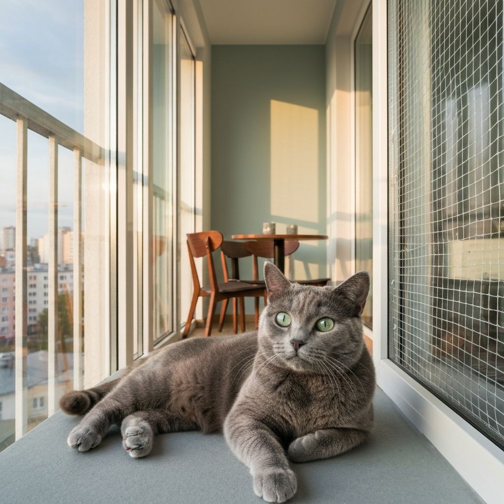 Zabezpieczenie loggii dla kota - Wola